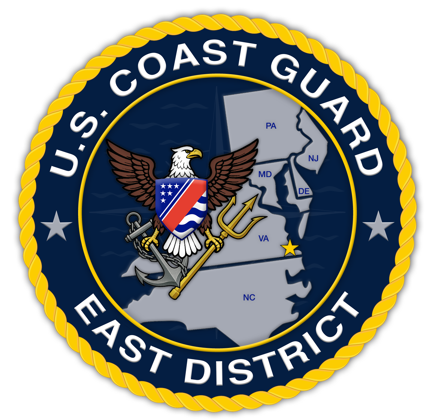 U.S. Coast Guard East District emblem