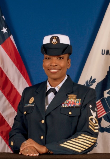 First Coast Guard District Reserve Command Master Chief Rashaun Morris